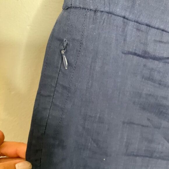 Theory Linen Blend Basic Pull On Pant - Picture 5 of 6